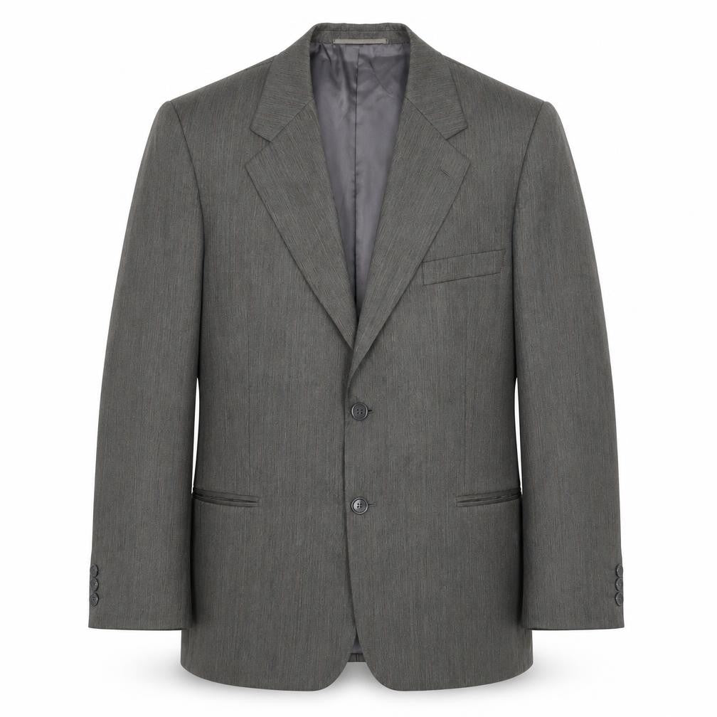 Brook Taverner Mens Grey Polyester Jacket Blazer Size 42 Regular