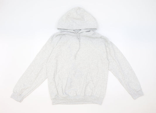 HNR LON Womens Grey Cotton Pullover Hoodie Size S Pullover