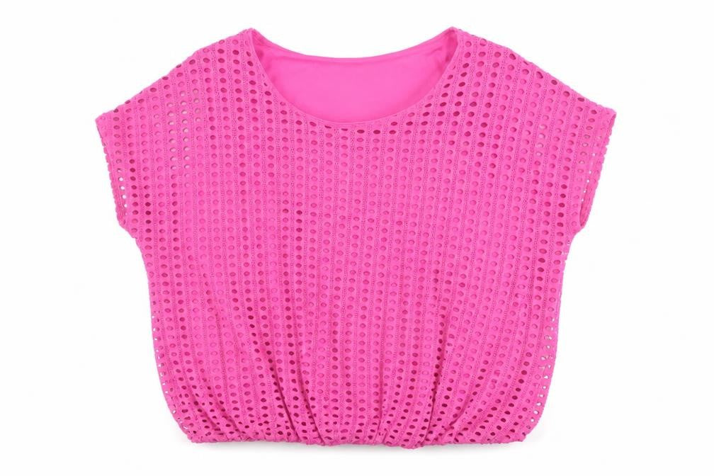 Klass Womens Pink Viscose Basic Blouse Size XL Scoop Neck