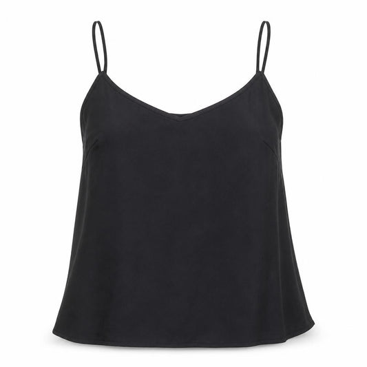 F&F Womens Black Polyester Camisole Tank Size 14 V-Neck