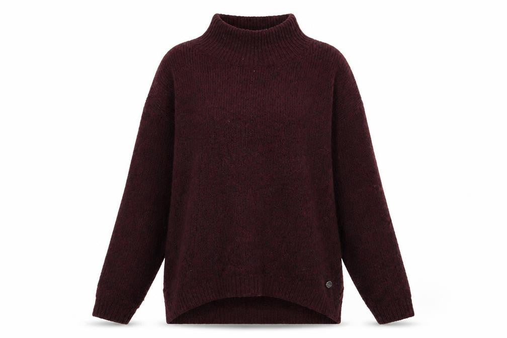 Only Womens Red High Neck Acrylic Pullover Jumper Size S