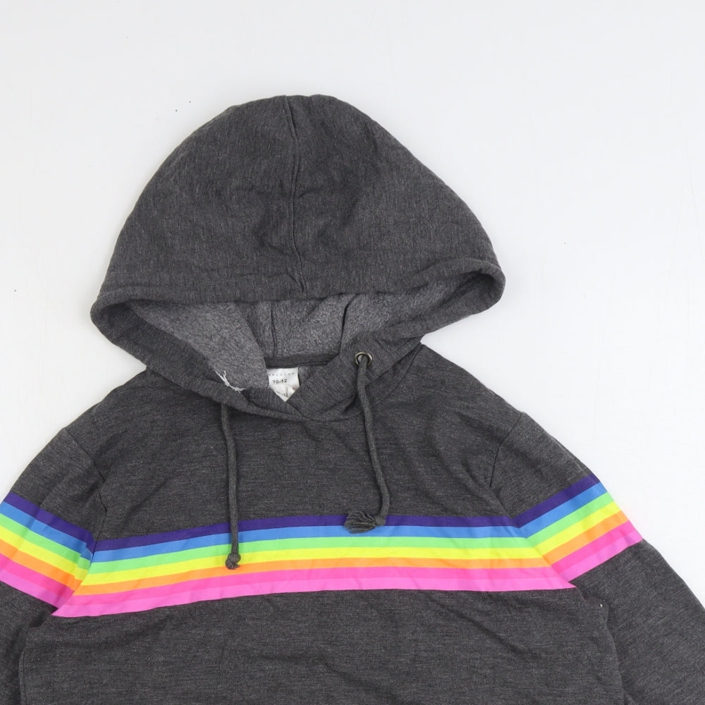 Peacocks Boys Grey Polyester Pullover Hoodie Size 10 Years Pullover