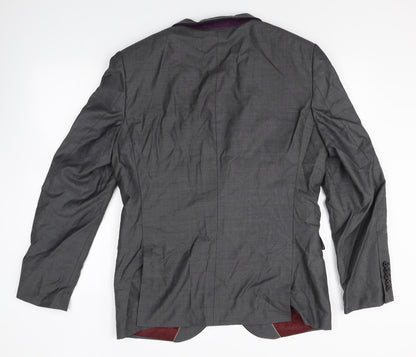 Next Mens Green Wool Jacket Blazer Size 42 Regular