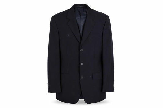 Scott & Taylor Mens Black Wool Jacket Blazer Size 38 Regular