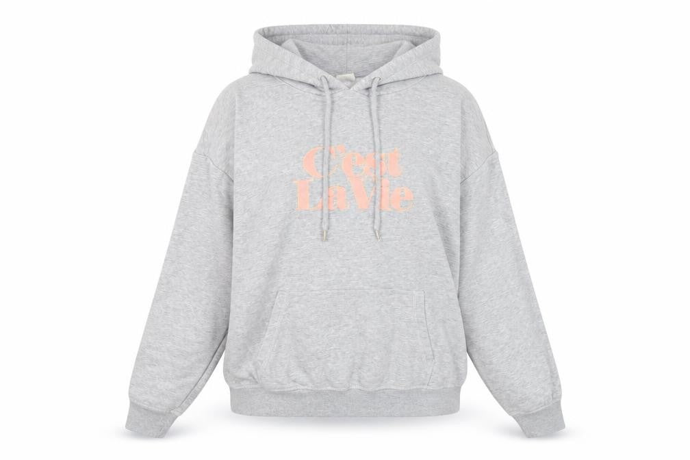 H&M Womens Grey Cotton Pullover Hoodie Size S Pullover - C'est La Vie