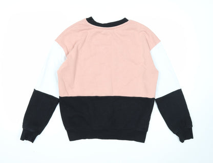 Preloved George Womens Multicoloured Colourblock Cotton Pullover Sweatshirt Size S Pullover - Pudsey - Back
