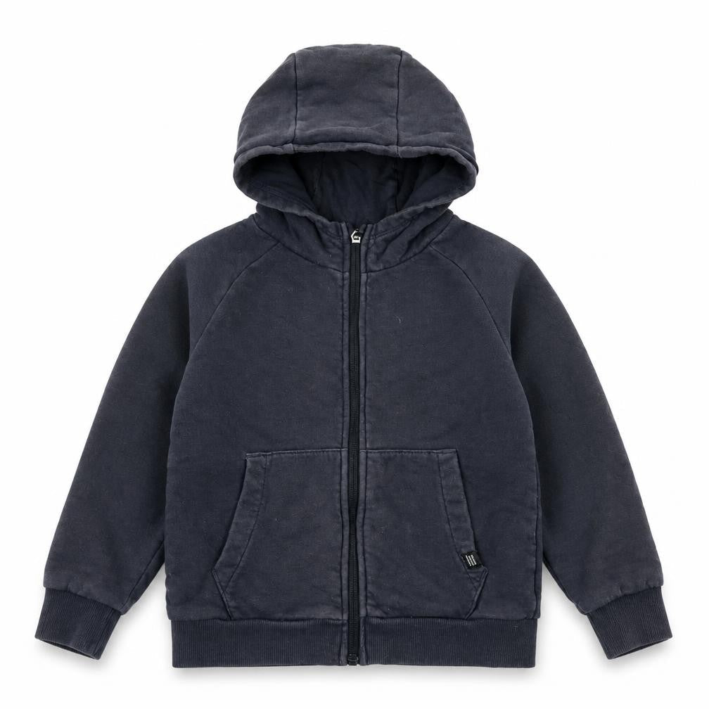 Next Boys Blue Cotton Full Zip Hoodie Size 6 Years Zip