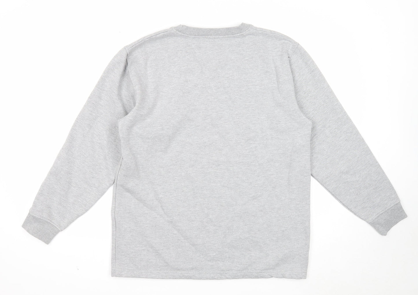 Preworn Womens Grey Cotton Pullover Sweatshirt Size L Pullover - ECNU