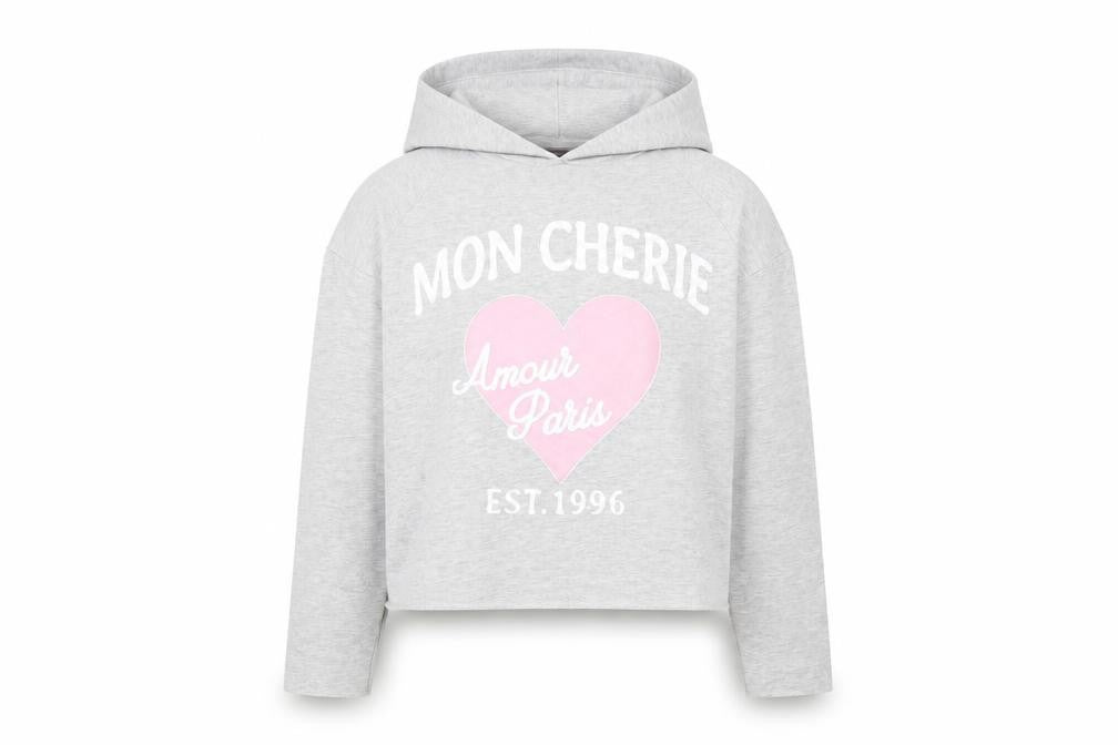 Candy Couture Girls Grey Cotton Pullover Hoodie Size 14 Years Pullover - Mon Cherie