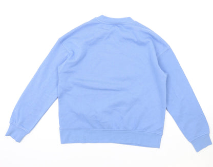 Preloved Disney Womens Blue Cotton Pullover Sweatshirt Size XS Pullover - Stitch - Back