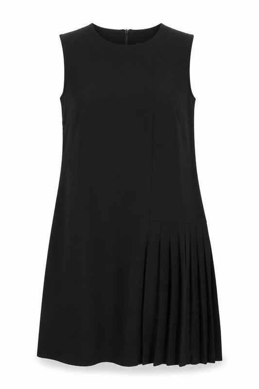Primark Womens Black Polyester Trapeze & Swing Size 8 Round Neck Zip