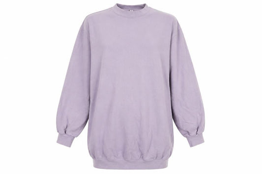 Divided Womens Purple Cotton Jumper Dress Size M Mock Neck Pullover