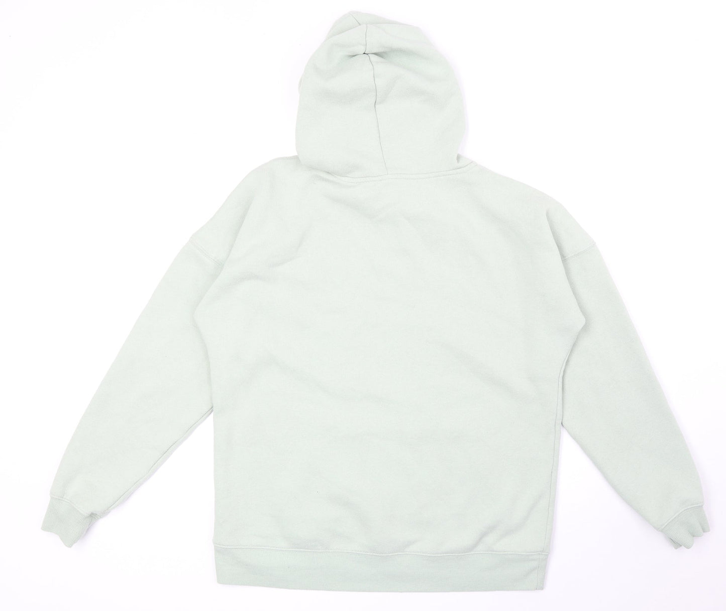 New Look Womens Green Cotton Pullover Hoodie Size S Pullover