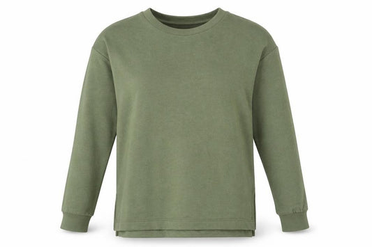 Marks and Spencer Womens Green Cotton Pullover Sweatshirt Size 6 Pullover