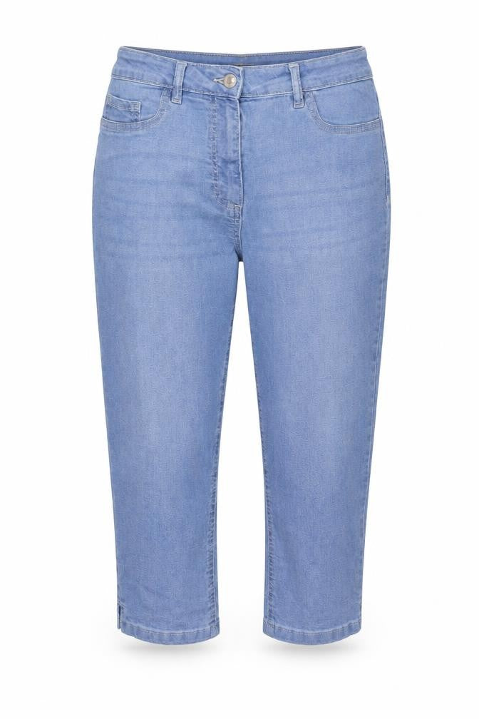 NEXT Womens Blue Cotton Straight Jeans Size 12 Regular Zip
