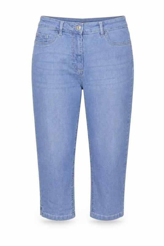 Next Womens Blue Cotton Straight Jeans Size 12 Regular Zip