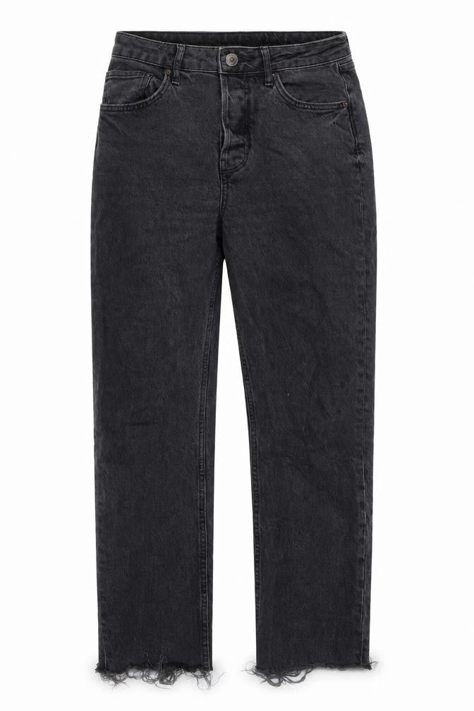 BDG Womens Black Cotton Straight Jeans Size 28 in Regular Button