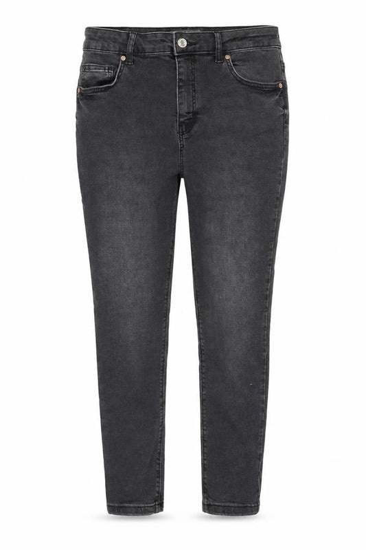 Denim & Co. Womens Grey Cotton Skinny Jeans Size 14 Regular Zip