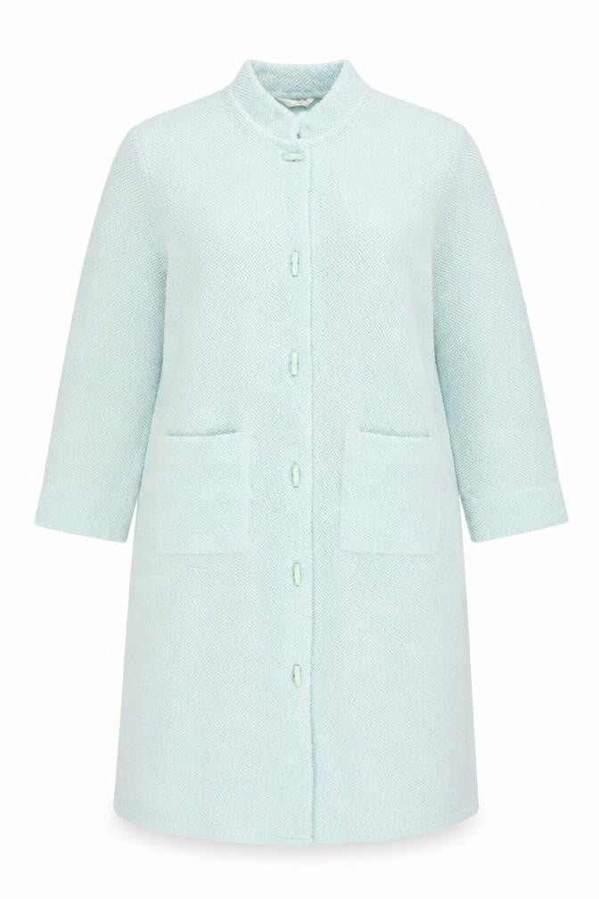 Marks & Spencer Womens Blue Overcoat Coat Size 16 Button