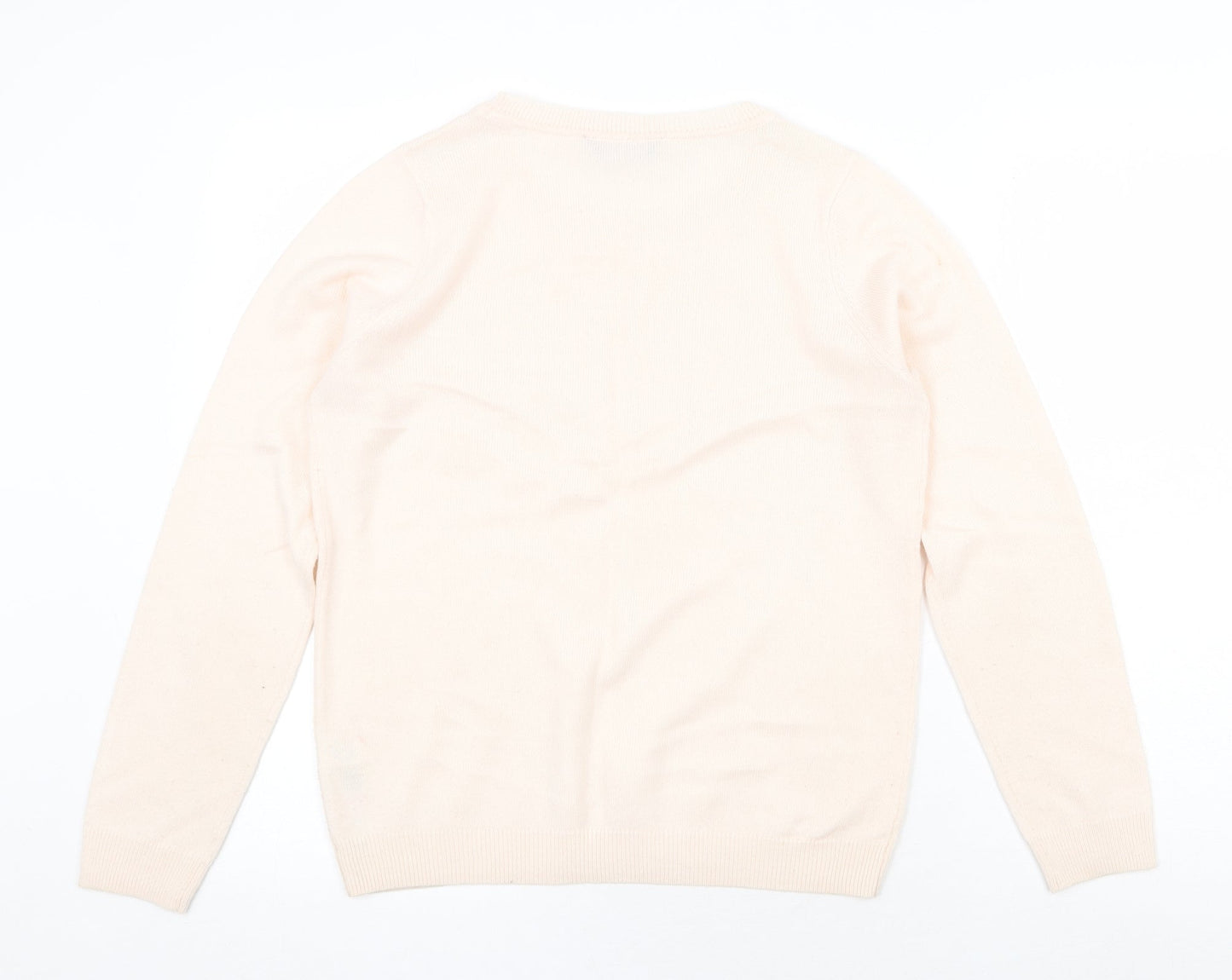 Dorothy Perkins Womens Pink Round Neck Acrylic Pullover Jumper Size 10