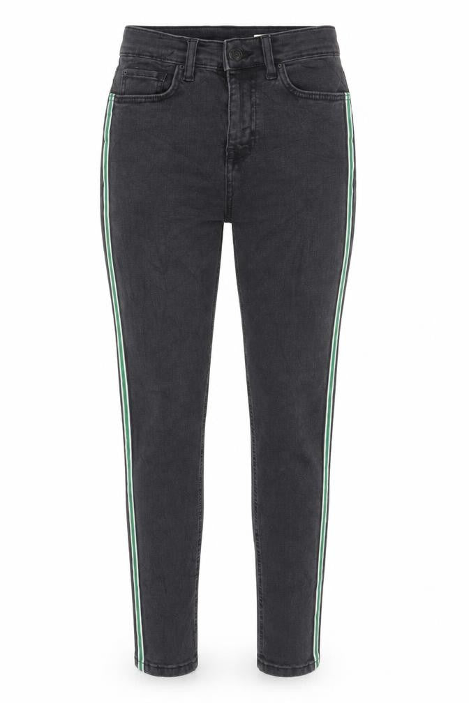 Marks & Spencer Womens Grey Cotton Skinny Jeans Size 8 Regular Zip