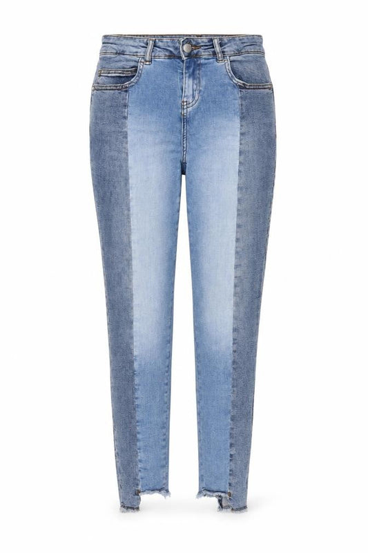 TU Womens Blue Cotton Straight Jeans Size 10 Regular Zip