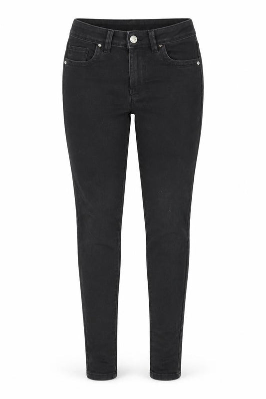 Denim & Co. Womens Black Cotton Skinny Jeans Size 8 Regular Zip