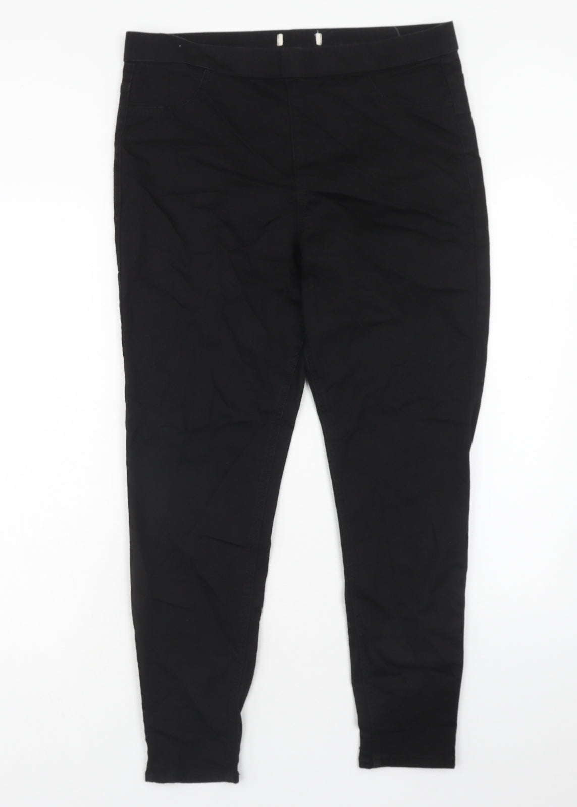 Marks and Spencer Womens Black Cotton Jegging Jeans Size 36 in Regular