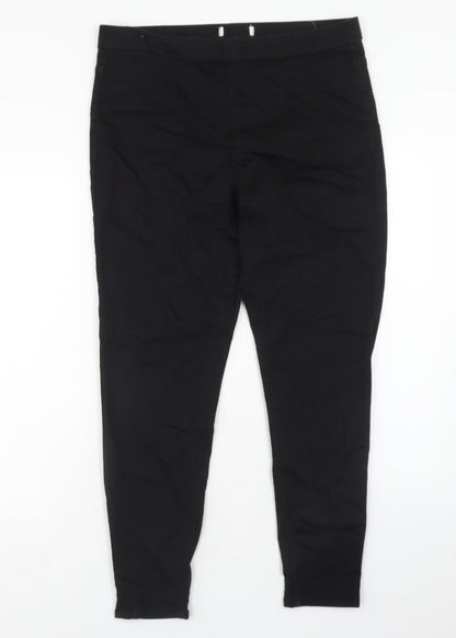 Marks & Spencer Womens Black Cotton Jegging Jeans Size 36 in Regular