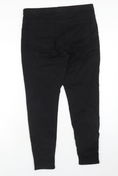 Marks & Spencer Womens Black Cotton Jegging Jeans Size 36 in Regular