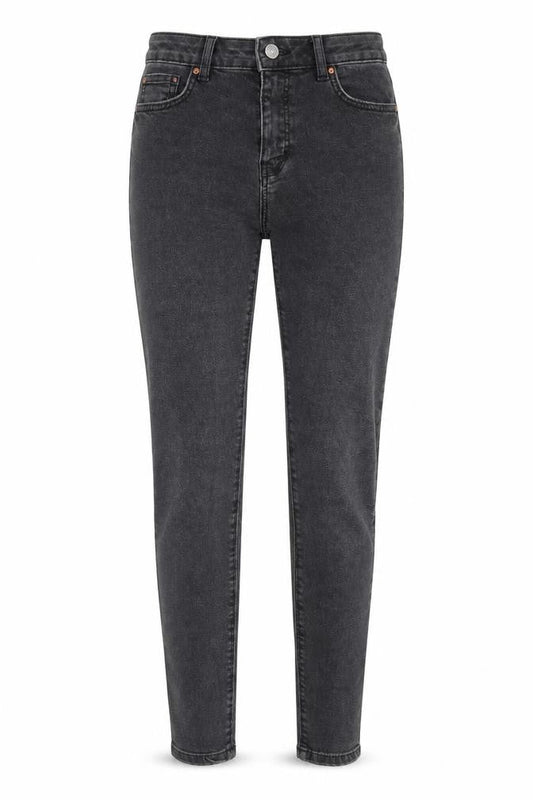 Denim & Co. Womens Black Cotton Skinny Jeans Size 8 Regular Zip