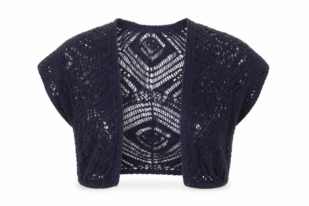 George Womens Blue V-Neck Cotton Cardigan Jumper Size 8 - Size 8-10