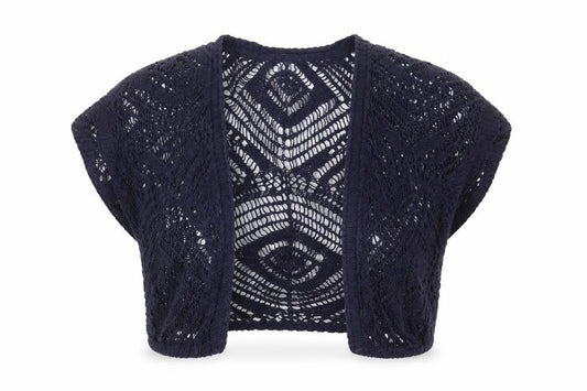 George Womens Blue V-Neck Cotton Cardigan Jumper Size 8 - Size 8-10
