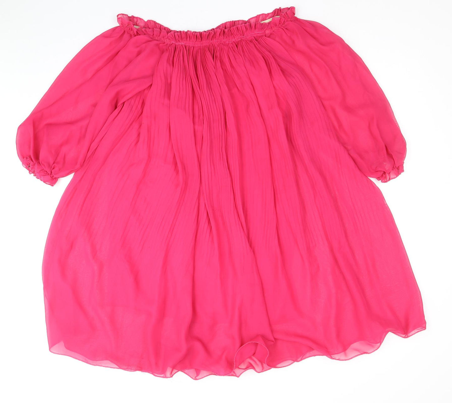 Charisma Womens Pink Polyester Trapeze & Swing Size 8 Off the Shoulder Pullover