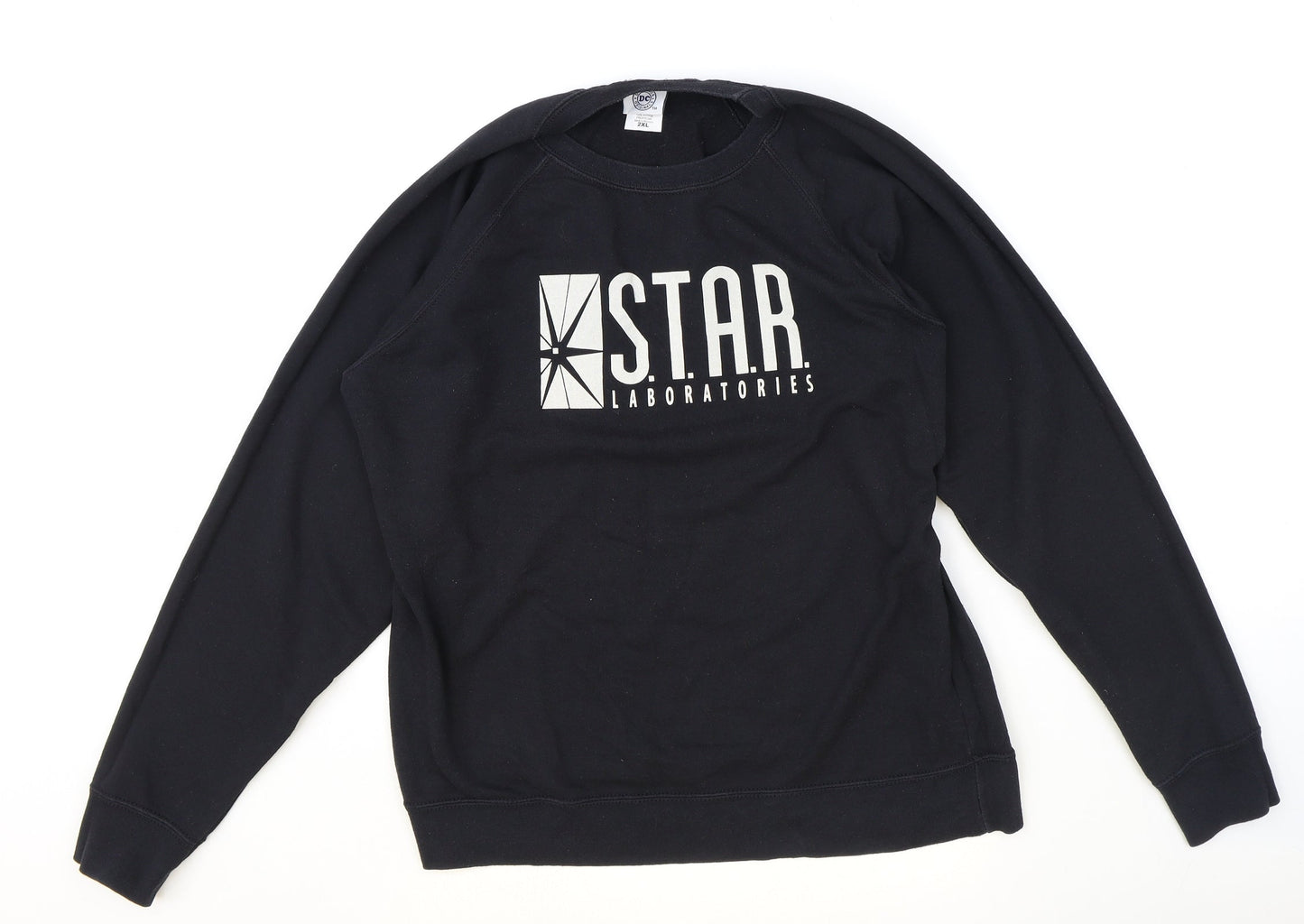 DC Boys Black 100% Cotton Pullover Sweatshirt Size 2XL Pullover