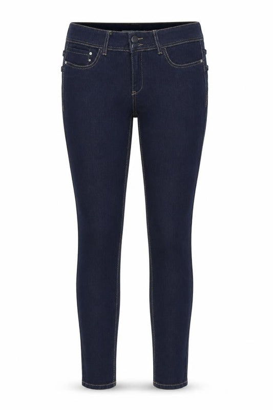 Feeling Girl Womens Blue Cotton Skinny Jeans Size XL L31 in Regular Button