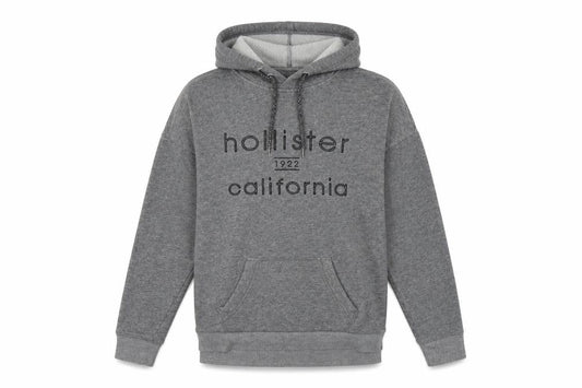 Hollister Mens Grey Cotton Pullover Hoodie Size XS