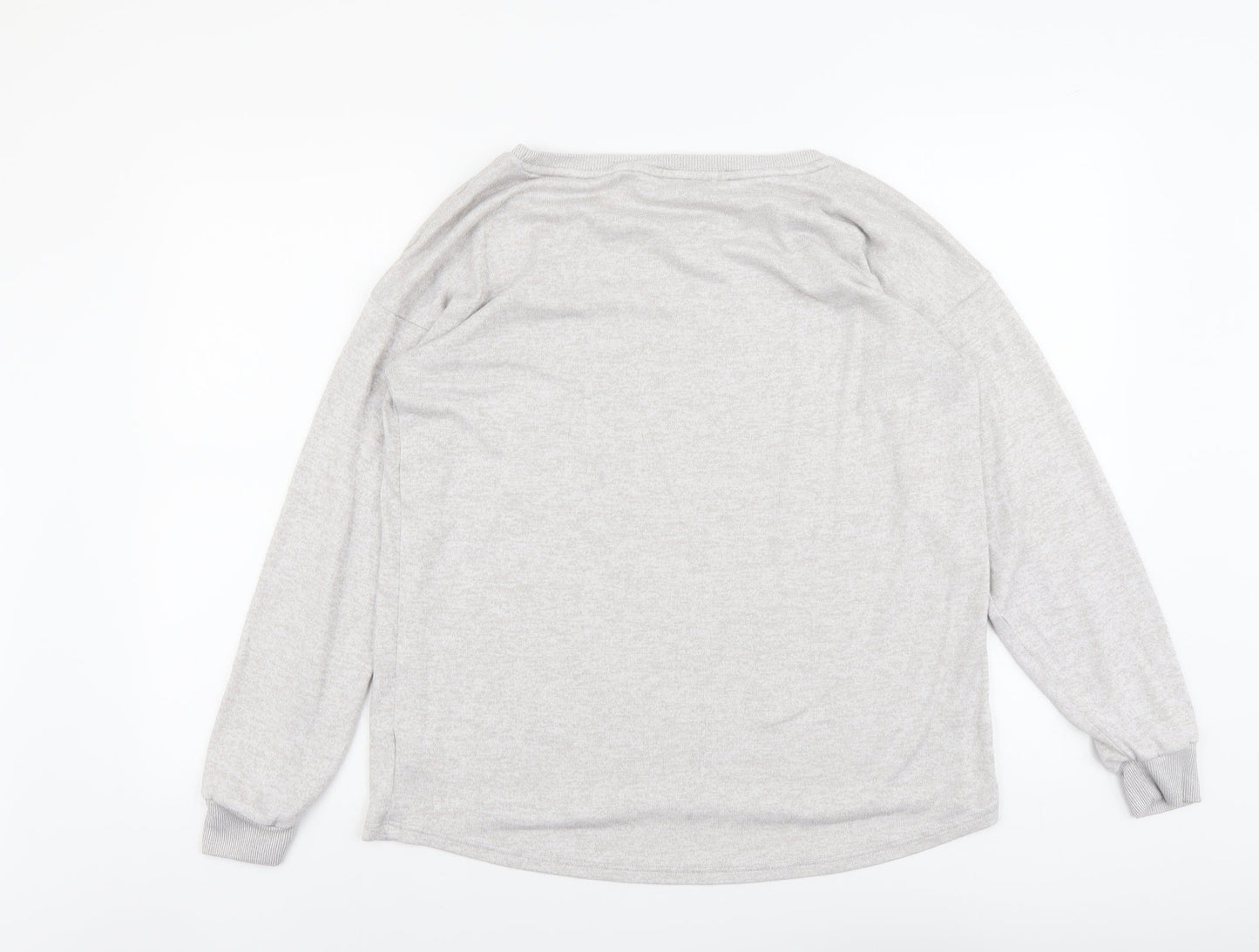 NEXT Womens Grey Polyester Pullover Sweatshirt Size 12 Pullover