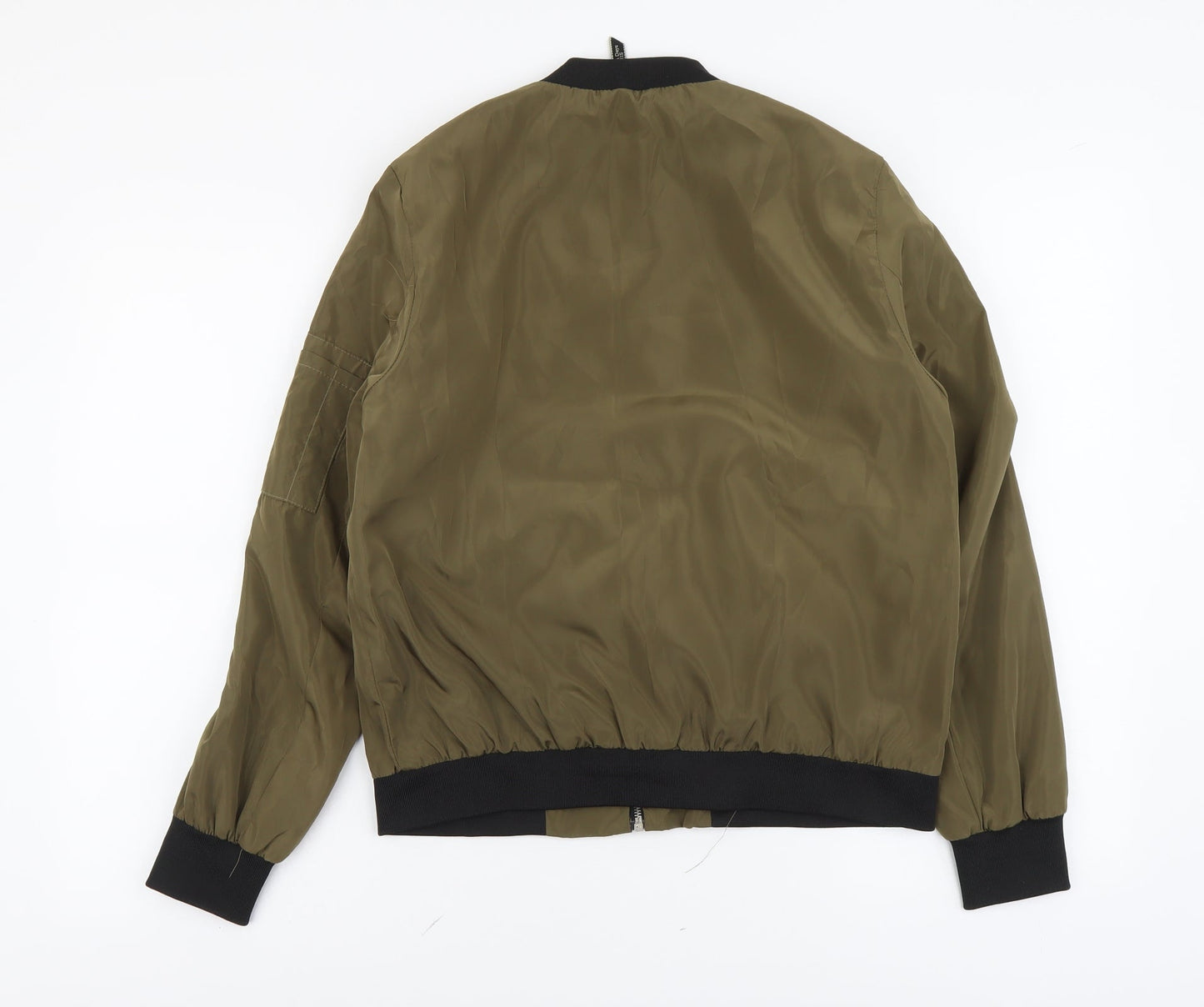 Golden Days Womens Green Bomber Jacket Jacket Size S Zip