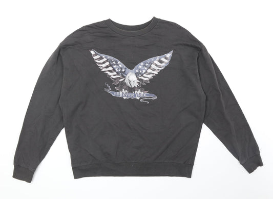 ASOS Womens Grey 100% Cotton Pullover Sweatshirt Size 8 Pullover
