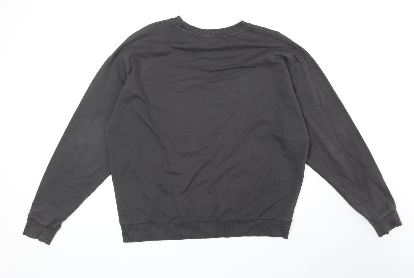 ASOS Womens Grey 100% Cotton Pullover Sweatshirt Size 8 Pullover