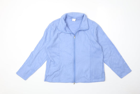Anne De Lancay Womens Blue Jacket Size M Zip