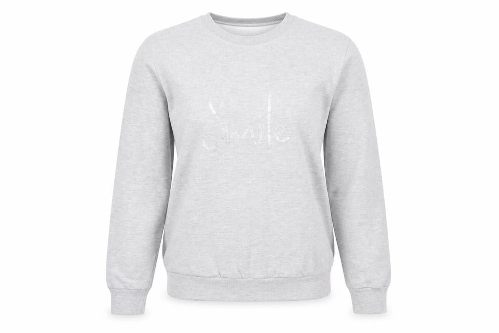 Stars & Stripes Womens Grey Cotton Pullover Sweatshirt Size S Pullover