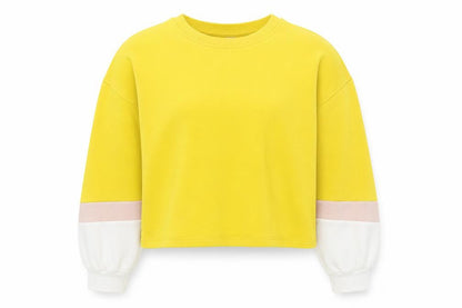 H&M Womens Multicoloured Colourblock Cotton Pullover Sweatshirt Size M Pullover
