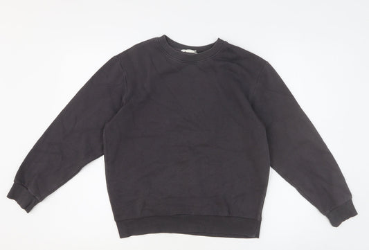 H&M Girls Grey Cotton Pullover Sweatshirt Size 10-11 Years Pullover