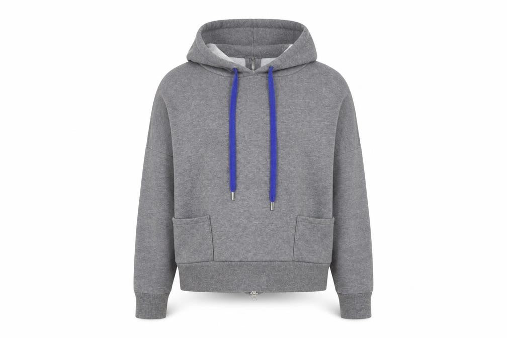 Noisy may Mens Grey Cotton Pullover Hoodie Size XS