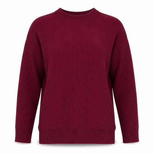 Peacocks Womens Purple Round Neck Acrylic Pullover Jumper Size S