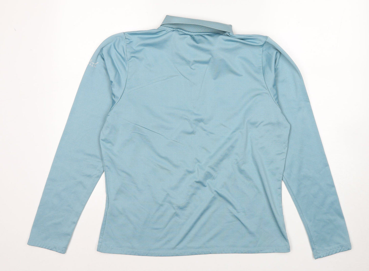 Island Green Womens Blue Polyester Pullover Sweatshirt Size 16 Pullover