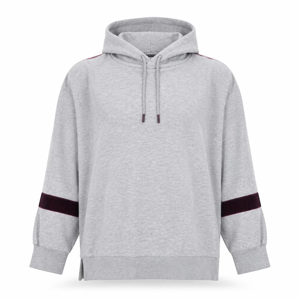 Dunnes Stores Womens Grey Cotton Pullover Hoodie Size M Pullover