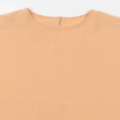 St Bernard Womens Pink Polyester Basic T-Shirt Size 16 Round Neck